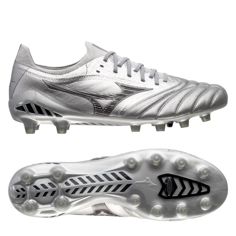 Mizuno Morelia Neo III Made in Japan FG DNA - Silver/Black/Cool Grey